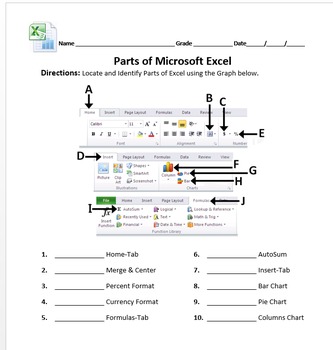 microsoft excel parts