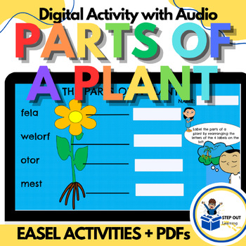 Preview of Parts of Plants/ what plants need: Digital with audio/worksheets/groupwork