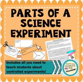 Preview of Parts of Science Experiments Worksheets Article and EASEL Digital Activities