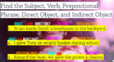 Parts of Sentences Presentation - Subject, Verb, Direct Ob