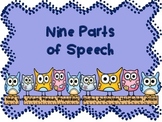Nine Parts of Speech Posters