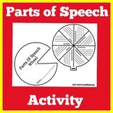 Parts of Speech | 1st 2nd 3rd Grade | Worksheet Craft Activity