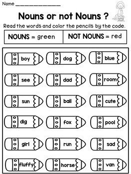 Parts of Speech Worksheets BUNDLE: Nouns, Pronouns, Verbs, Adjectives ...
