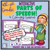Parts of Speech 4 Corners Game: Grammar Review! (3rd, 4th,