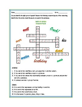make a speech crossword
