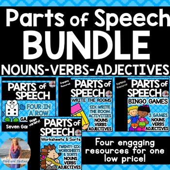 Preview of Parts of Speech Activities Bundle (Nouns, Verbs, Adjectives)