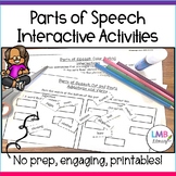 Parts of Speech Activities with Color Coding and Cut & Paste
