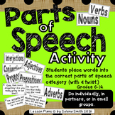Parts of Speech Activity: Sorting Activity with a Twist