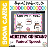 Parts of Speech- Adjective or Noun | Boom Cards| Distance 