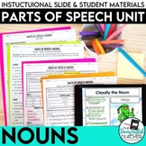 Nouns as a Part of Speech: PowerPoint, Worksheets, Tests, 