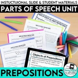 Prepositions: Parts of Speech, PowerPoint, lessons, activi