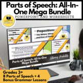 Parts of Speech Worksheets and PowerPoints Mega Bundle