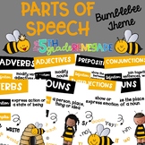 Parts of Speech Anchor Chart Posters ~Bumblebee Bee Theme~