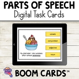 Parts of Speech BOOM Cards Review Activity 