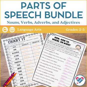 Preview of Parts of Speech BUNDLE PRINT AND DIGITAL