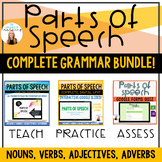 Parts of Speech BUNDLE | Print & Digital | Nouns, verbs, a