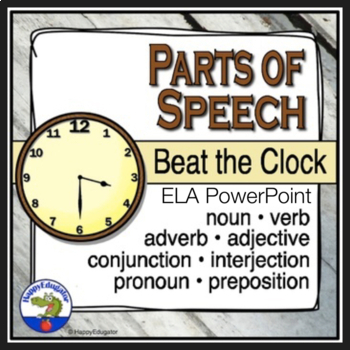 Preview of Parts of Speech Beat the Clock PowerPoint Game
