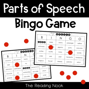 Preview of Parts of Speech Review and Game