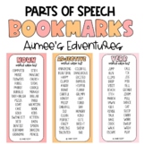 Parts of Speech Bookmarks | Fall Theme | Word Choice | Stu