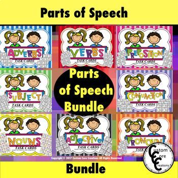 Preview of Parts of Speech Bundle Back to School
