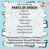 Parts of Speech Bundle (Nouns, Verbs, Adverbs, Adjectives,