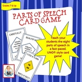 Parts of Speech Card Game for 2 to 6 players