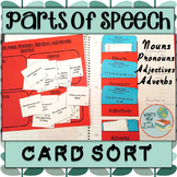 Parts of Speech Card Sort: Nouns, Pronouns, Adjectives, an