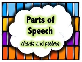 Preview of Parts of Speech - Chants and Posters
