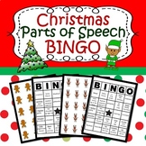 Christmas Parts of Speech Bingo: Grammar ELA Practice in a
