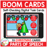 Parts of Speech Christmas Boom Cards for Distance Learning