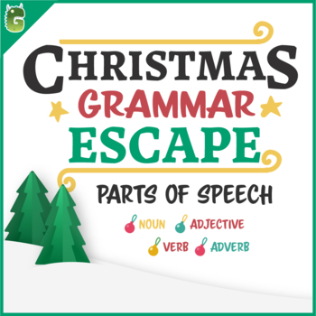 Preview of Parts of Speech | Christmas Grammar Escape Room