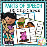 Parts of Speech Clip Cards