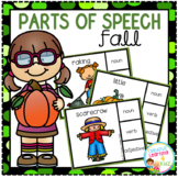 Parts of Speech Clip Cards: Fall