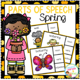 Parts of Speech Clip Cards: Spring