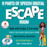 Parts of Speech Digital Escape Room Review Game