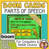 Parts of Speech Digital Task Cards Boom Cards for Distance