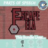 Parts of Speech Escape Room Activity Bundle - Printable & 