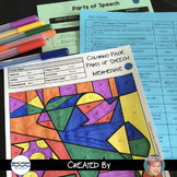 FREE Parts of Speech Coloring Sheet | A Fun Earth Day Activity