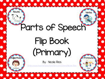 Preview of FREE Parts of Speech Flipbook - Primary Grades