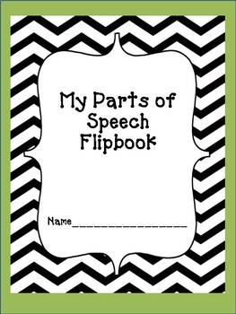Parts of Speech Flip Chart Set For Grades 4 - 8