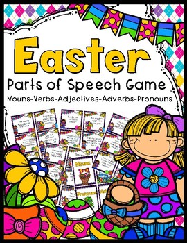 Preview of Parts of Speech Game - Easter