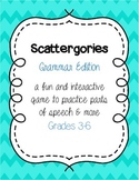 Parts of Speech Game : Scattergories