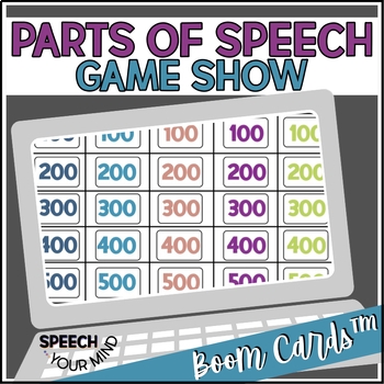 Preview of Parts of Speech Game Show Boom™ Cards