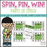 Parts of Speech Game ~ Spin, Pin, Win!