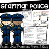 Parts of Speech Game and Quiz Grammar Police Nouns, Pronou