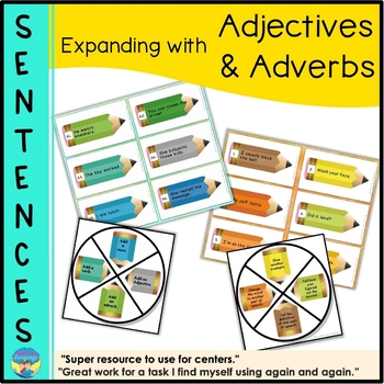 Preview of Parts of Speech Games | Expanded Sentences | Describing Words