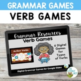 Types of Verbs Grammar Games w Action Verbs, Irregular Ver