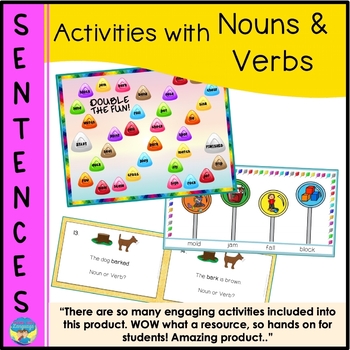Preview of Parts of Speech Games with Nouns and Verbs | Multiple Meanings