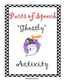 Preview of Parts of Speech Ghost Outline Activity