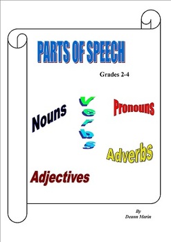 Preview of Parts of Speech Grades 2-4